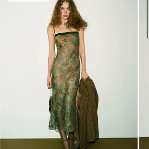 Reformation NWT Zahara Dress Asparagus